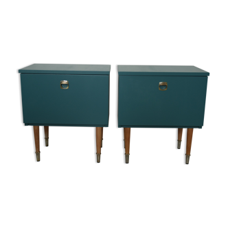 Pair of vintage bedside