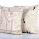 Set of 2 vintage embroidered cushion covers 53x56 cm