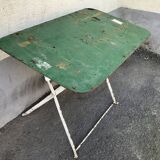 Former garden table folding iron table