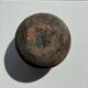 Small round ancient vase in engraved terracotta, Indonesian polychromy H10 D1