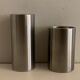Stelton steel salt and pepper shaker, Scandinavian design Cylinda, Arne Jacobsen