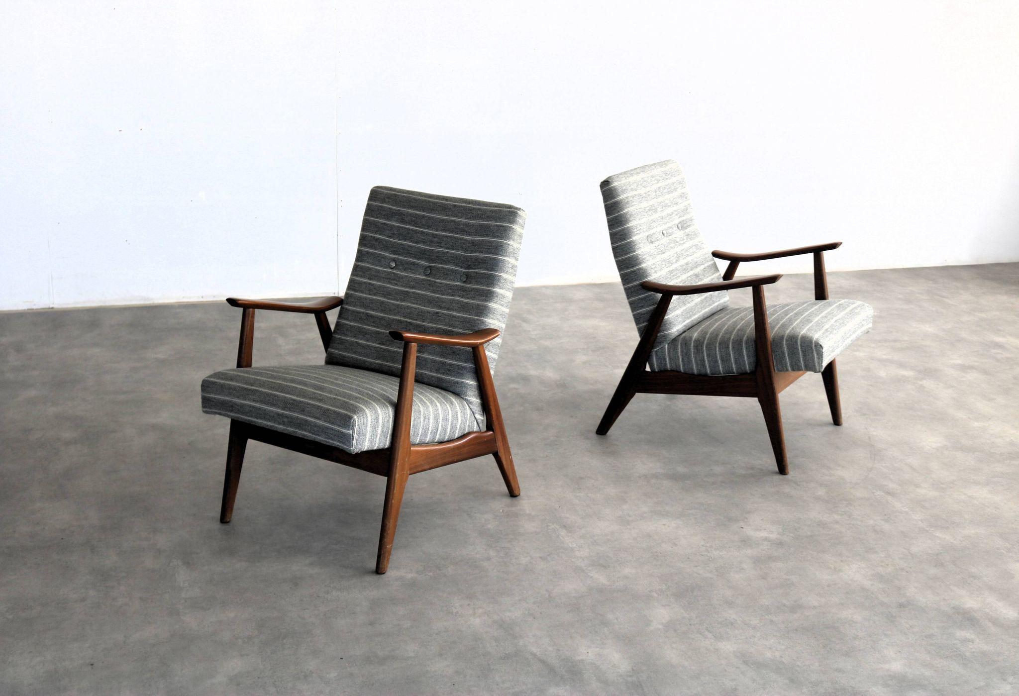 Ensemble de 2 fauteuils vintage | fauteuils | années 1960 | teck