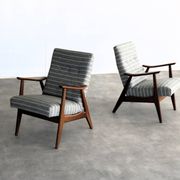 Ensemble de 2 fauteuils vintage | fauteuils | années 1960 | teck