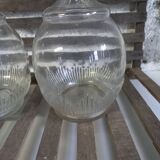 Carafes verre style Art Déco