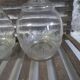 Art Deco style glass carafes