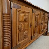 Solid oak enfilade Art Deco, circa 1940.