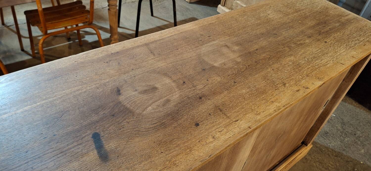 Low sideboard with sliding doors