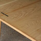 1950s blond wood table, superb condition (folding).