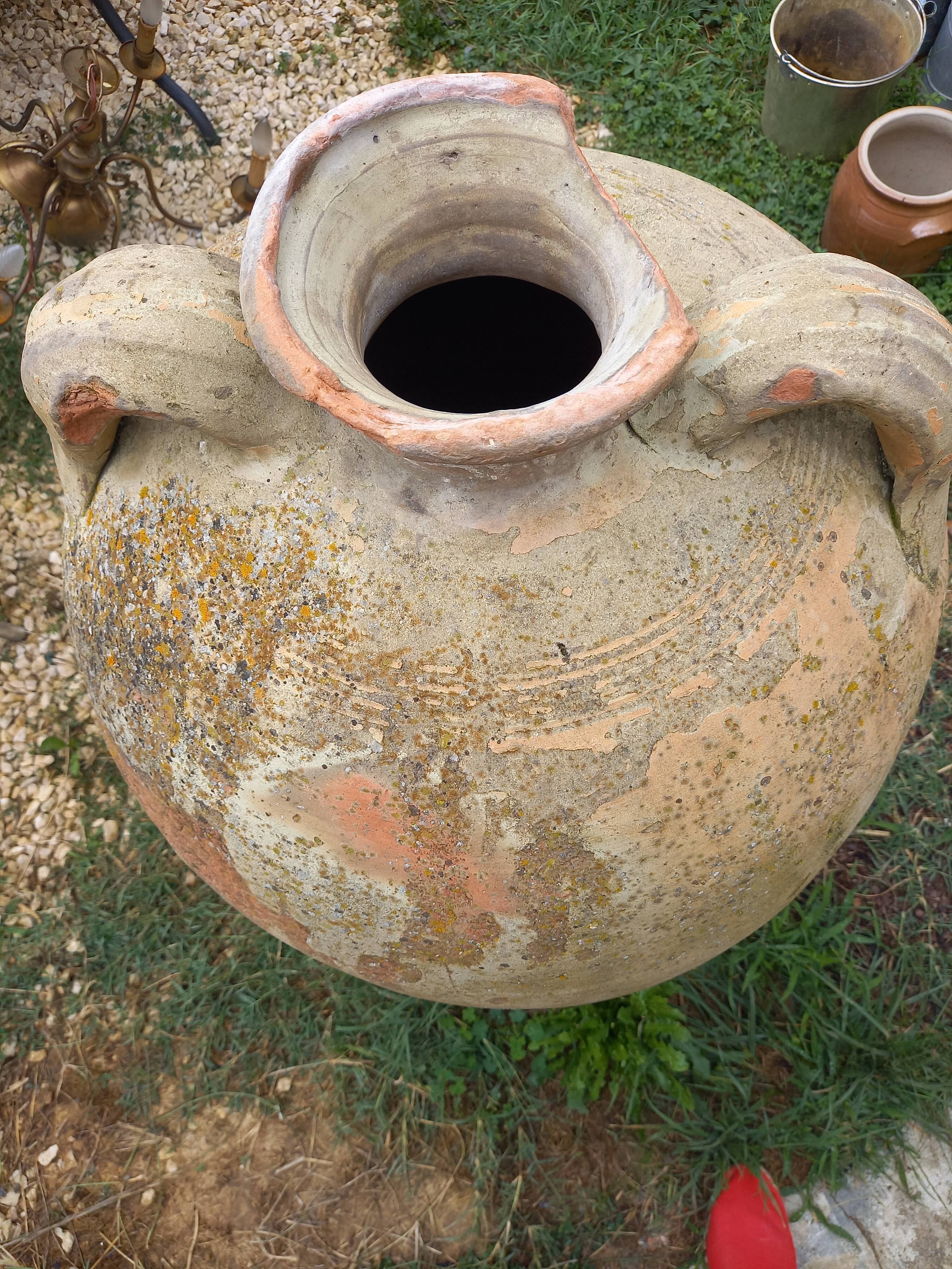 Old terracotta jar