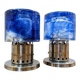 Pair of lamps by Carlo Nason for Mazzega, Murano, Italy, 1970s
