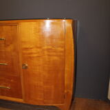 Art Deco period row in light wood circa 1930
