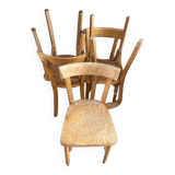 Set of 5 Baumann wooden chairs
