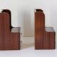 Vintage Italian Mid-Century Modern Wood Bedside Tables, 1970 circa