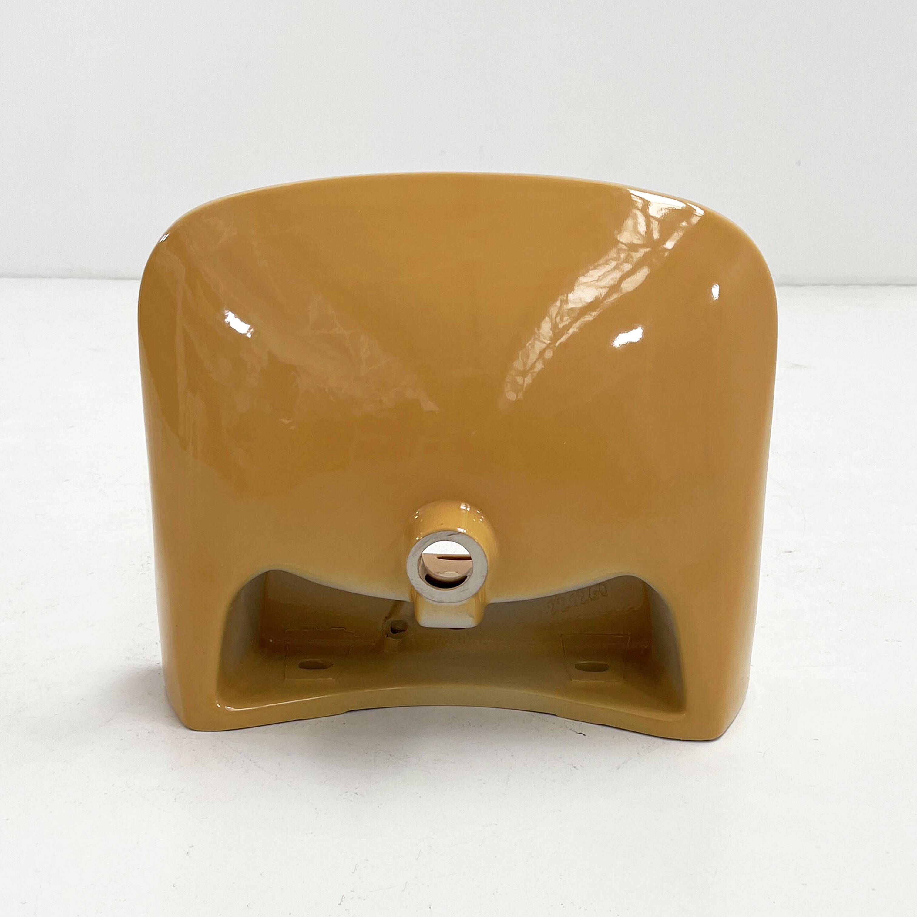 Mustard washbasin by Keramag Keravit, 1980