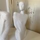 Duo Man Woman Plaster Busts - Style of Lindsey B. Balkweil