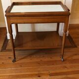 Wooden server with mirror top