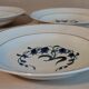 Hollow plates series of six earthenware from Longchamp décor Simone