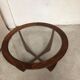 Round Astro coffee table by G-Plan teak 60s