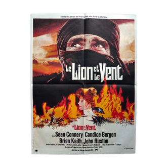 Affiche cinéma originale "Le lion et le vent" Sean Connery