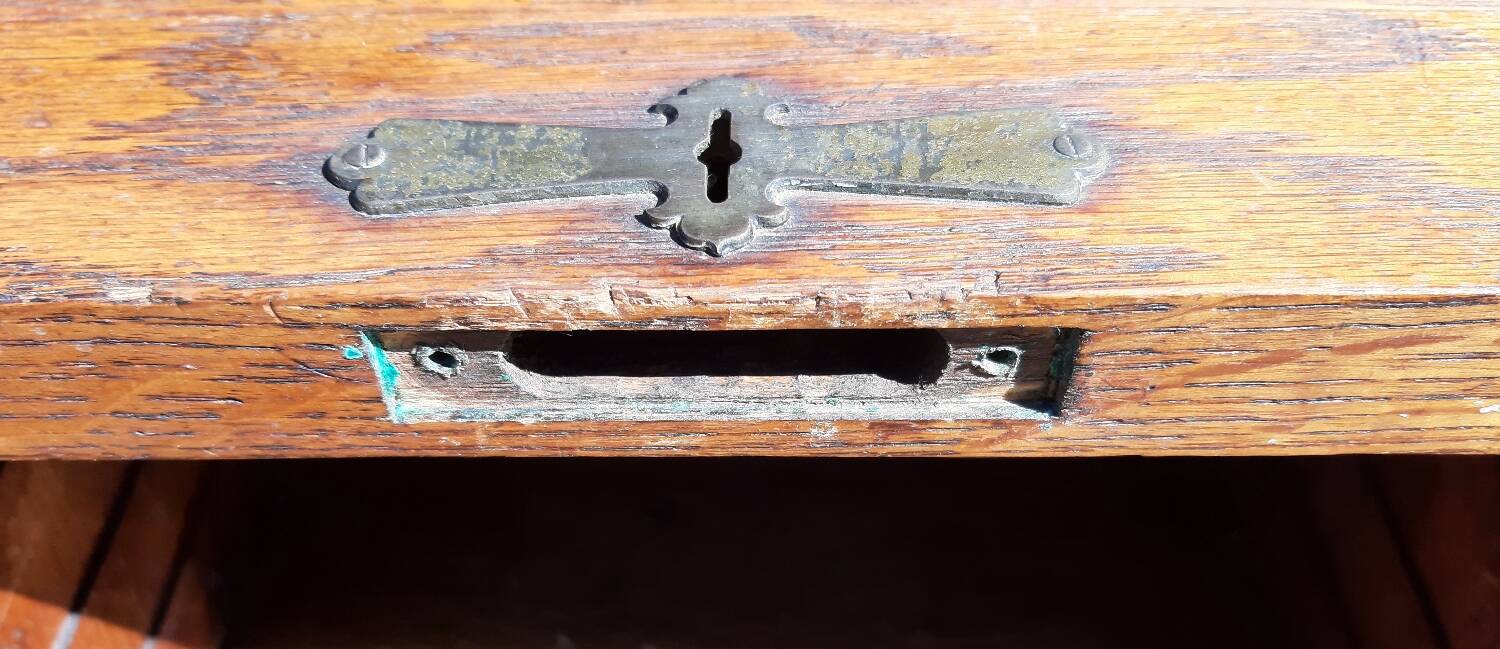 American "Roll Top" desk in oak.