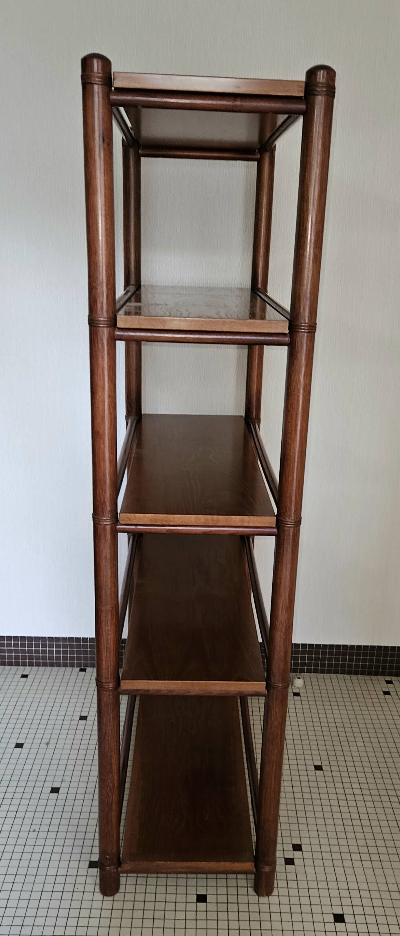 Vintage bamboo shelf 148cm