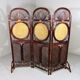 Rattan & wicker folding screen - room divider, 1930’s