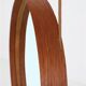Rare round "#103" wall mirror / teak, leather, brass / by Glas Mäster, Markaryd, Sweden / 1960s / 1970s / Mid-Century Modern Design