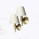 Pair of vintage Arbus hand sconces in bronze 1950