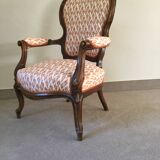 Louis Philippe armchair from the period, fully restored.