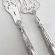 Antique silver and silver-plated fish serving cutlery