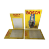 Lot de 4 affiches métalliques publicitaires Bosch