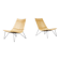 Pair of Scandinavian Scandia Easy Chairs by Hans Brattrud for Fjordfiesta