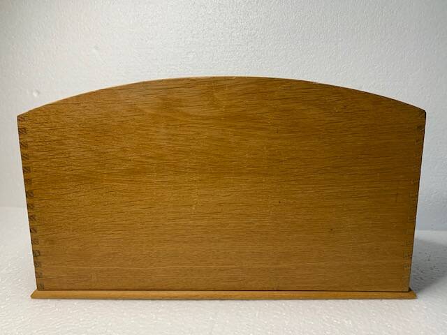 Old wooden mail holder 4 compartments