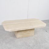 Vintage travertine coffee table, 1970s