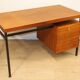 Bureau vintage en teck & métal – années 60
