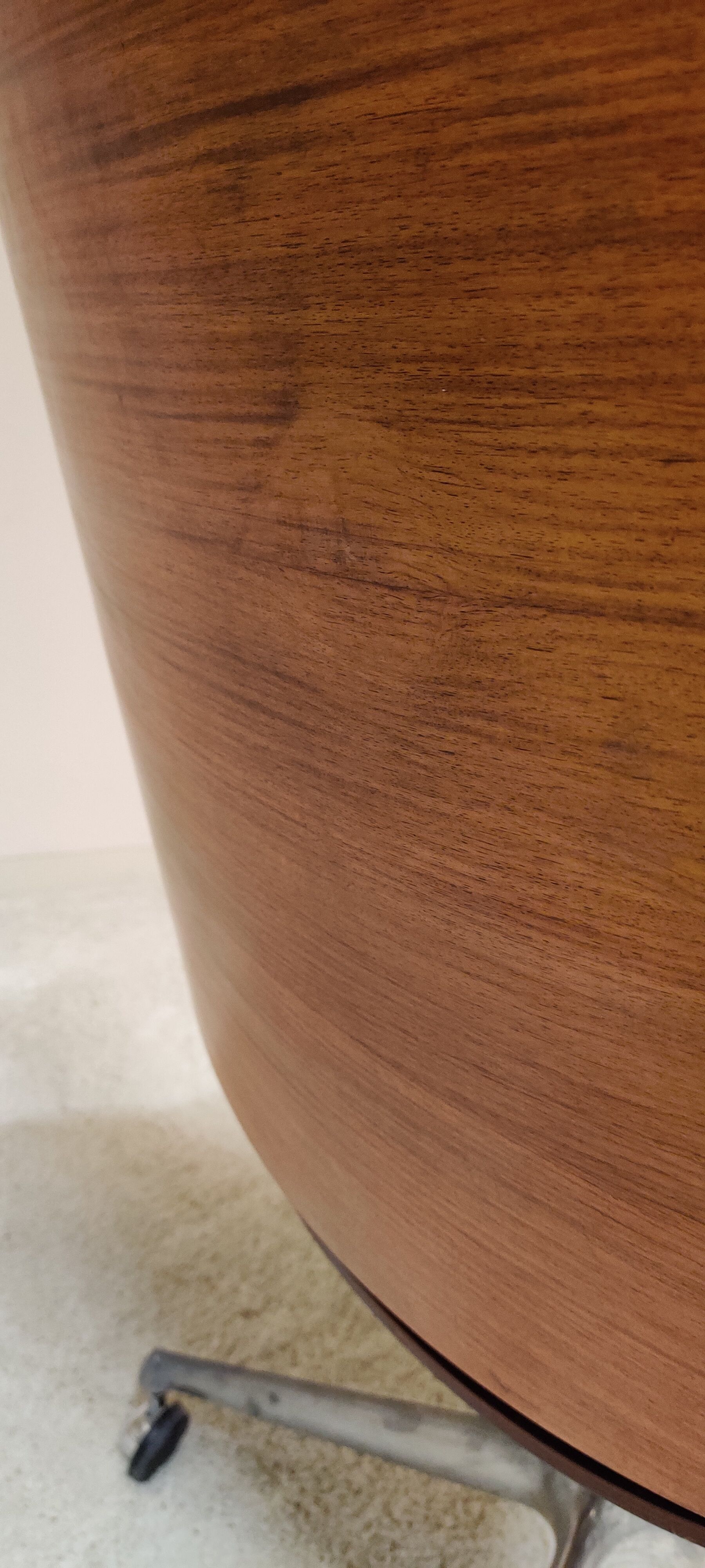 Black leather desk chair by Ico Parisi for MIM Roma