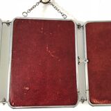 Mirror triptych barber strawberry 25 x 60 vintage 1930