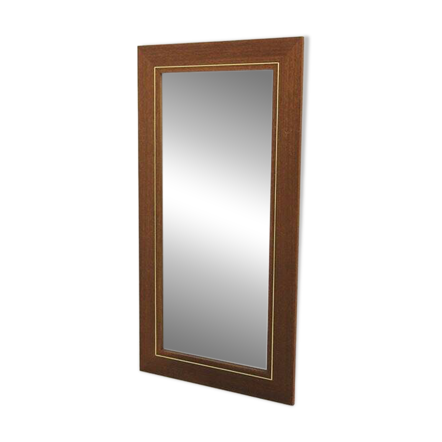 Scandinavian teak mirror, Sweden, 1960, 111cm x 58cm