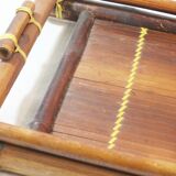 Vintage bamboo tray