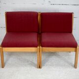 André Sornay pair of "raspberry" heaters. France, circa 1960