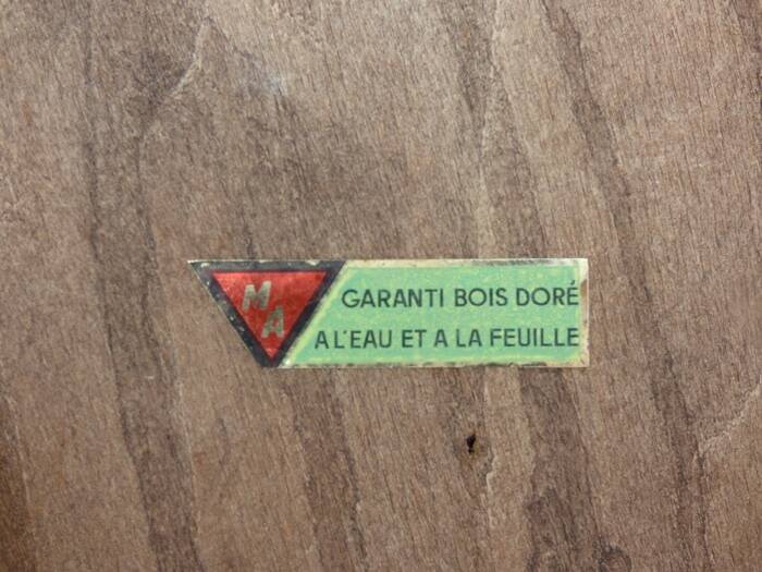 Louis XV style mirror guaranteed with water-gilded wood and gold leaf