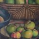 Still life of apples and pears, signed Robert Chaillat