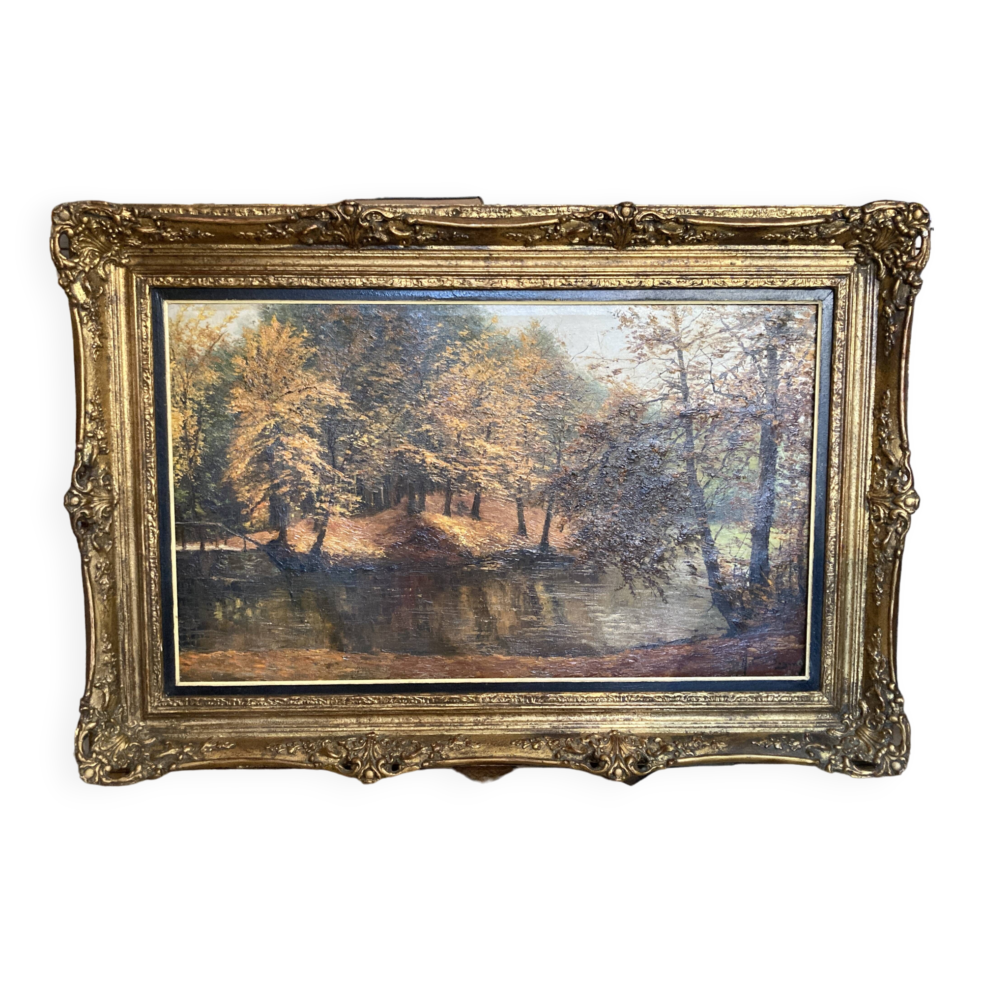 Dozinel _ The Pond of Drowned Children - oil on framed canvas