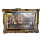 Dozinel _ The Pond of Drowned Children - oil on framed canvas