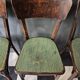 Suite de 4 anciennes chaises Bistrot Baumann Vintage Année 50
