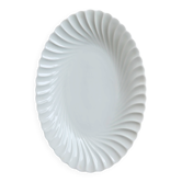 Vintage oval serving dish white twisted porcelain Limoges Haviland