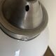 Globe pension suspension in opaline and aluminum 1950