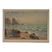 Lithograph by Henri Rivière The Aspects of Nature - The Sea