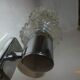 Pair of sconces glass chrome of the years 60/70