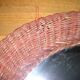 Woven wicker sun mirror 59cm